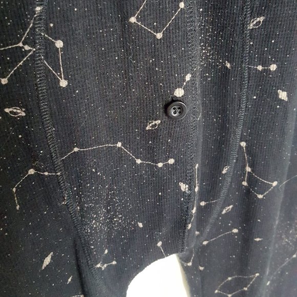 Black Starry Women's Pajama Onesie - Picture 4 of 5
